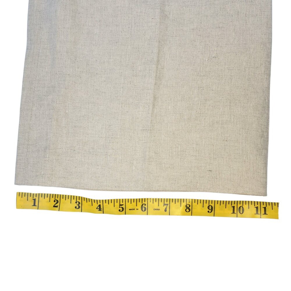 Talbots Windsor Curvy Wide Leg Linen Pants Women Trousers Size 16 Neutral Tan - Picture 11 of 13